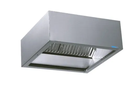 Edelstahl Kasten Ablufthaube - 3000x1000 mm FB