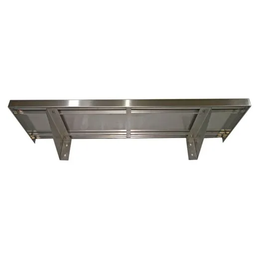 Edelstahl Wandbord WBB - 700x300 mm