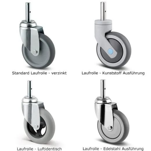 Hupfer Edelstahl Regalwagen RWG 1/20 600/400 75-L-L Hupfer Edelstahl Regalwagen RWG 1/20 600/400 75-L-L