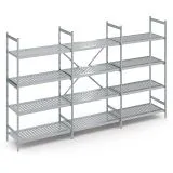 Hupfer Edelstahl Regal N25-RA-FL-600 kg T-500 B-4525