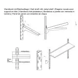 Hupfer Edelstahl Auflage Wandbord 28-06