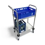 Hupfer Edelstahl Servierwagen VarioCart - VC 6x4/2 Ergo M - 2 Borde