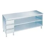 Chromonorm Edelstahl Arbeitsschrank - SG07XXCAS3L0