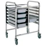 Edelstahl Regalwagen f�r 12 x 1/1 GN