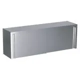 Chromonorm Edelstahl H�ngeschrank mit Schiebet�ren 16-04