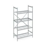 Hupfer Edelstahl Regal N5-DR-FL-600 kg T-600 B-1500