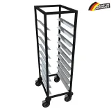 Tablett-Abr�umwagen TWA1O - Schwarz 1x09 Tablett 460x344 mm