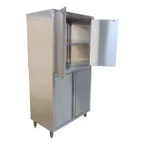 CAT-Edelstahl Hochschrank Fl�gelt�ren einseitig - Tiefe 60cm CAT-HFE-06-07-12