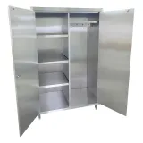 CAT-Edelstahl Putzmittelschrank PM2 - Tiefe 70cm CAT-PM2-07-08-12