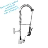 Profi Vorsplbrause kurz - Auslaufhahn 170mm - Einlochmischbatterie TM1L