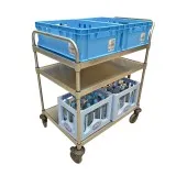 Hupfer Edelstahl Servierwagen VarioCart - VC 8x6/3 M - 3 Borde