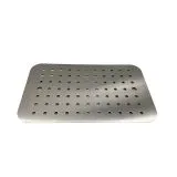 Edelstahl gelochte Abdeckplatte f�r Becken 500x300 mm