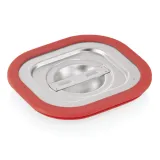 ECO Edelstahl GN-1/6 Deckel f�r Beh�lter ohne Griffe und umlaufender Dichtung