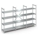 Hupfer Edelstahl Regal N35-BA-FL-2000 kg T-610 B-2950