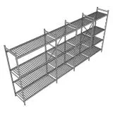 Hupfer Aluminium Regal N20-RA-FL600 T-600 B-3925