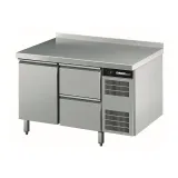 Chromonorm Edelstahl K�hltisch - 1 T�r - 2 Schubladen - TPHK