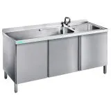 Chromonorm Sp�ltisch 2 Becken Tropffl�che STO-RSF 15-06