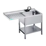 Chromonorm Edelstahl Sp�lcenter 1 Becken UBAR127