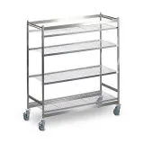 Hupfer Edelstahl Regalwagen RTWz 12-6 H�he 1652 mm