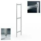 Hupfer Edelstahl Regalstnder N25-H18-FL-600 T-500