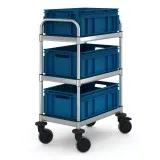 Hupfer Edelstahl Servierwagen VarioCart - VC 6x4/3 M - 3 Borde