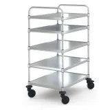 Hupfer Edelstahl Servierwagen VarioCart - VC 8x6/5 L - 5 Borde