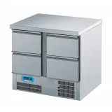 Chromonorm Edelstahl K�hltisch BR795 - 4 Schubladen - TPAK