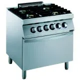 ZANUSSI Professional Gasherd 4-Flammen Elektrobackofen - GH7/4FLEB