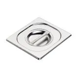 Hupfer Edelstahl GN-1/6 Deckel f�r Beh�lter ohne Griffe