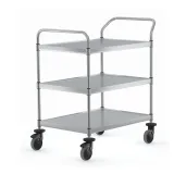 Hupfer Edelstahl Servierwagen VarioCart - VC 8x6/3 Ergo M-L - 3 Borde