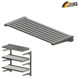 Edelstahl ECO Wandrost 1.400x400 mm f�r Verstellschiene