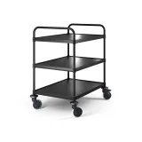 Hupfer Edelstahl Servierwagen VarioCart - VC 8x6/3 Black M - 3 Borde