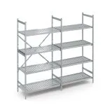 Hupfer Edelstahl Regal N5-RA-FL-600 kg T-600 B-1875