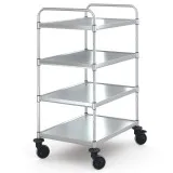 Hupfer Edelstahl Servierwagen VarioCart - VC 8x6/4 L - 4 Borde