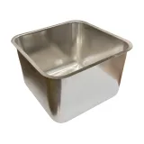 Edelstahl Einlassbecken 400x400x300 mm