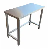 CAT-Edelstahl Arbeitstisch mit Unterbau offen - ATV05-04-30