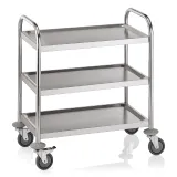 Eco Edelstahl Servierwagen SW 7x4 - 3 Borde