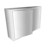 Edelstahl Wandhngeschrank WHL - 800x400 mm