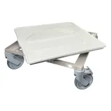 Edelstahl Korbrolli f�r Sp�l-& Gl�serk�rbe - ROL500CNS-MAW