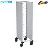 Tablett-Abr�umwagen TAWALU - Wei�/Grau 2x06 Tablett 460x344 mm