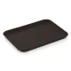 Stapelbares Mensa Tablett / Food Tray in Braun (1/2 GN, 265x325 mm) aus lebensmittelechtem Kunststoff PP. Randverstrkt, splmaschinengeeignet - ideal fr Mensa, Cafeteria und Kantine.