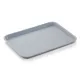 Stapelbares Mensa Tablett / Food Tray in Grau (1/2 GN, 265x325 mm) aus lebensmittelechtem Kunststoff PP. Randverstrkt, splmaschinengeeignet - ideal fr Mensa, Cafeteria und Kantine.