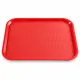 Rotes Serviertablett ECO 9220 im Format 455x355 mm, stapelbar und mit umlaufender Randverst�rkung aus Polypropylen - ideal f�r Fast-Food, Imbiss, Self-Service, Cafeteria und Caf�, Alternative zu Rubbermaid Tabletts