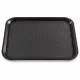 Schwarzes Kantinentablett ECO 9220, 455x355 mm, aus Polypropylen mit Stapelnocken und rutschhemmender Struktur - im Einsatz in Caf�, Cafeteria, Self-Service, Imbiss und Fast-Food, �hnlich Cambro oder Rubbermaid