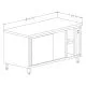 CAT-Edelstahl Wrmeschrank Schiebtren beidseitig - Tiefe 80cm CAT-UWSB-08-10-20