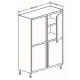 CAT-Edelstahl Hochschrank Flgeltren einseitig - Tiefe 60cm CAT-HFE-06-07-12
