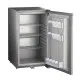 Bildbeschreibung: NordCap Minibar TM 52/55-V mit 44 l Bruttoinhalt. Abm.: 402x465x670 mm B/T/H. Temperatur +2C bis +10C, NH3 Kltemittel, 0,50 kWh/24h. Abschliebar, LED-Beleuchtung, automatische Abtauung, Transchlag rechts wechselbar.