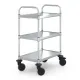 Hupfer Edelstahl Servierwagen VarioCart - VC 6x4/3 M-L - 3 Borde