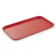 Stapelbares Mensa Tablett / Food Tray in Rot (1/1 GN, 530x325 mm) aus lebensmittelechtem Kunststoff PP. Randverstrkt, splmaschinengeeignet - ideal fr Mensa, Cafeteria und Kantine.