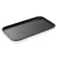 Stapelbares Mensa Tablett / Food Tray in Schwarz (1/1 GN, 530x325 mm) aus lebensmittelechtem Kunststoff PP. Randverstrkt, splmaschinengeeignet - ideal fr Mensa, Cafeteria und Kantine.